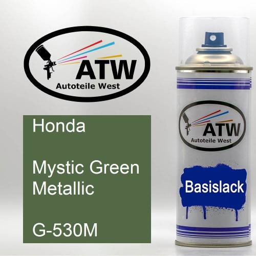 Honda, Mystic Green Metallic, G-530M: 400ml Sprühdose, von ATW Autoteile West.